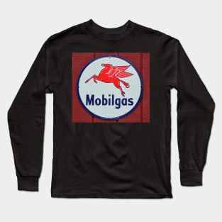 Mobile Gas vintage sign Long Sleeve T-Shirt